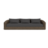 Barcelona 3 Seat Sofa | Wicker Taupe, Panama Grafito,
