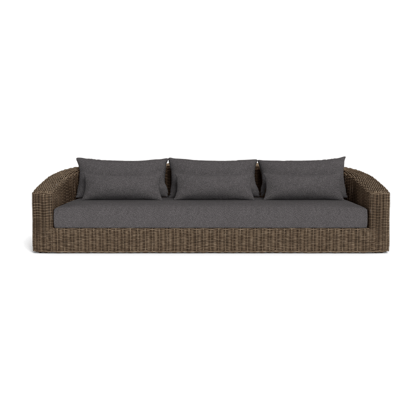 Barcelona 3 Seat Sofa | Wicker Taupe, Riviera Slate,