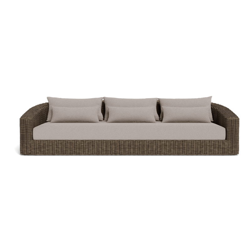 Barcelona 3 Seat Sofa | Wicker Taupe, Riviera Stone,