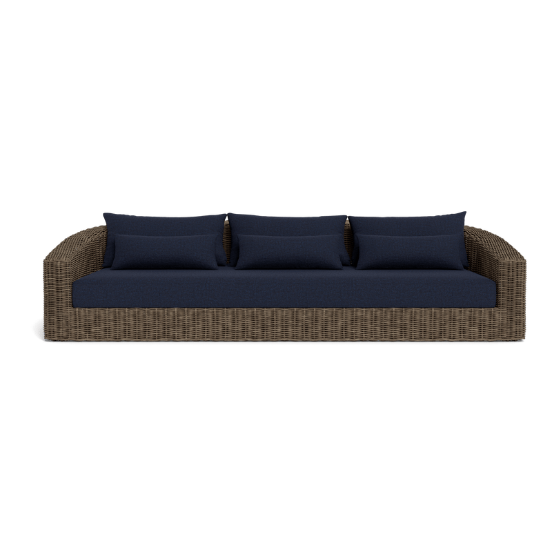 Barcelona 3 Seat Sofa | Wicker Taupe, Siesta Indigo,