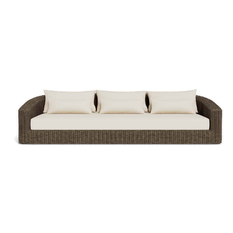 Barcelona 3 Seat Sofa | Wicker Taupe, Siesta Ivory,