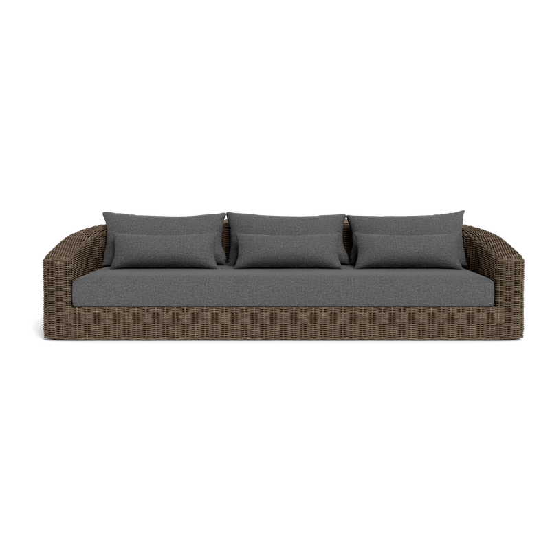 Barcelona 3 Seat Sofa | Wicker Taupe, Siesta Slate,