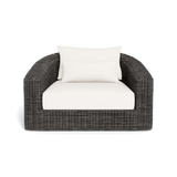 Barcelona Lounge Chair | Wicker Grey, Panama Blanco,