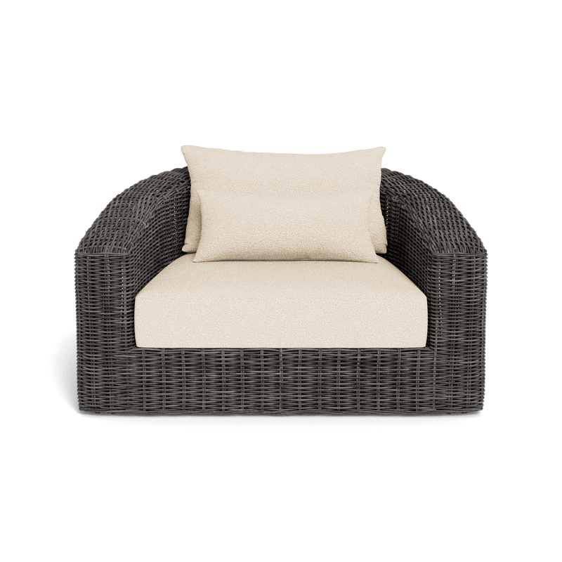 Barcelona Lounge Chair | Wicker Grey, Riviera Sand,