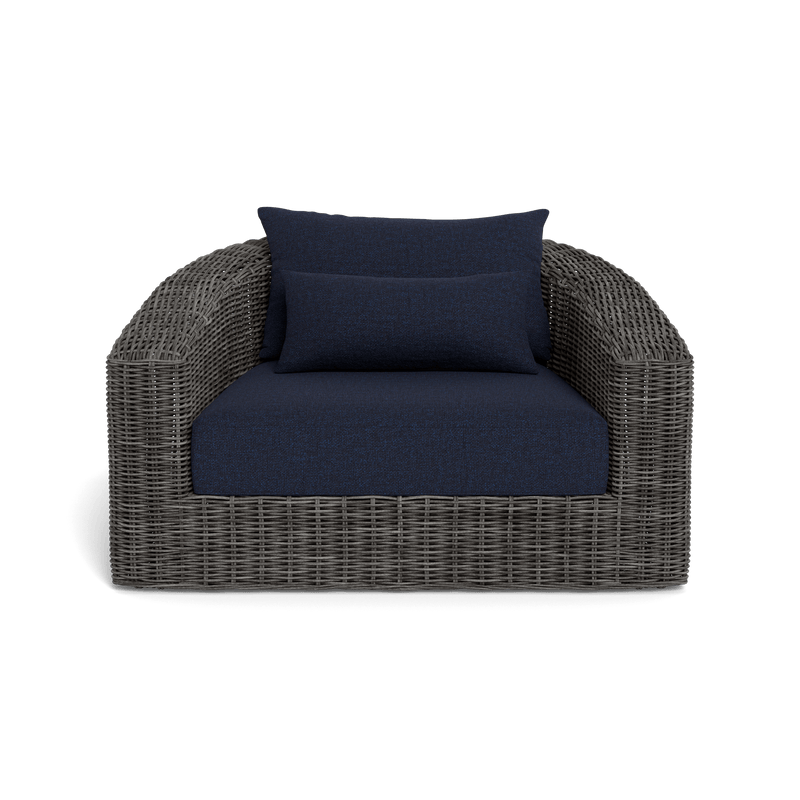 Barcelona Lounge Chair | Wicker Grey, Siesta Indigo,