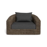 Barcelona Lounge Chair | Wicker Taupe, Lisos Grafito,