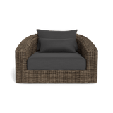 Barcelona Lounge Chair | Wicker Taupe, Panama Grafito,