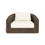 Barcelona Lounge Chair | Wicker Taupe, Riviera Ivory,