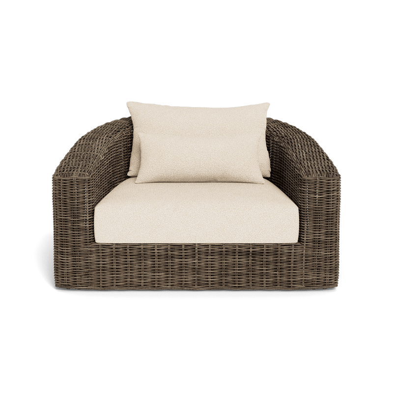 Barcelona Lounge Chair | Wicker Taupe, Riviera Sand,