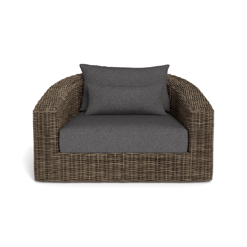 Barcelona Lounge Chair | Wicker Taupe, Riviera Slate,