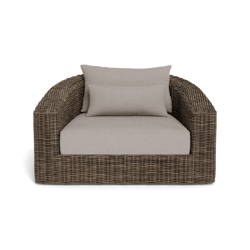 Barcelona Lounge Chair | Wicker Taupe, Riviera Stone,