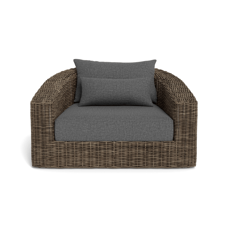 Barcelona Lounge Chair | Wicker Taupe, Siesta Slate,