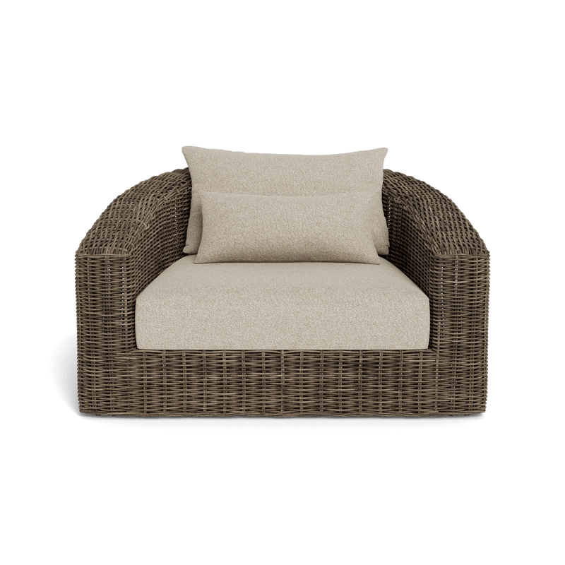 Barcelona Lounge Chair | Wicker Taupe, Siesta Taupe,
