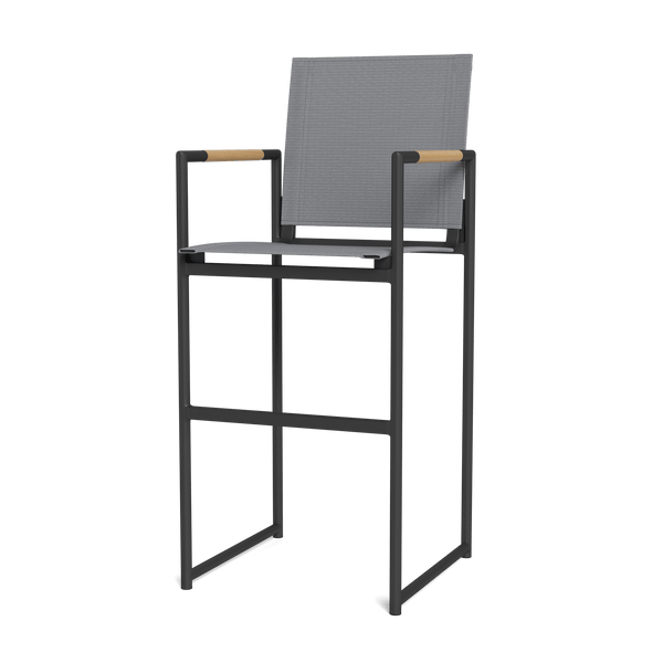 Breeze Bar Stool | Aluminum Asteroid, Batyline Silver,