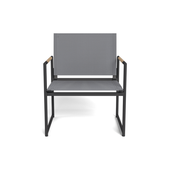 Breeze Club Chair | Aluminum Asteroid, Batyline Silver,