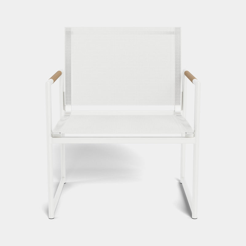 Breeze Club Chair | Aluminum White, Batyline White,