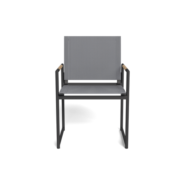 Breeze Dining Chair | Aluminum Asteroid, Batyline Silver,