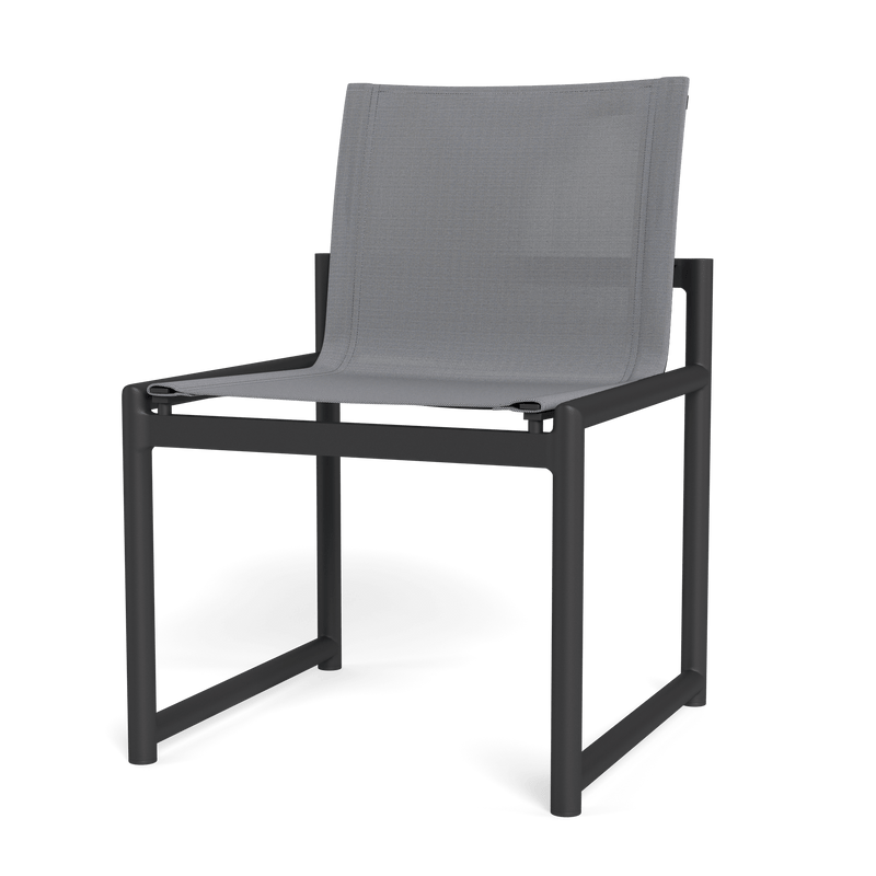 Breeze Xl Armless Dining Chair | Aluminum Asteroid, Batyline Silver,