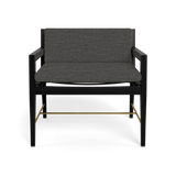 Byron Lounge Chair | Teak Charcoal, Cast Slate, Batyline Silver