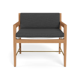 Byron Lounge Chair | Teak Natural, Lisos Grafito, Batyline White