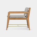 Byron Lounge Chair | Teak Natural, Copacabana Sand, Batyline White