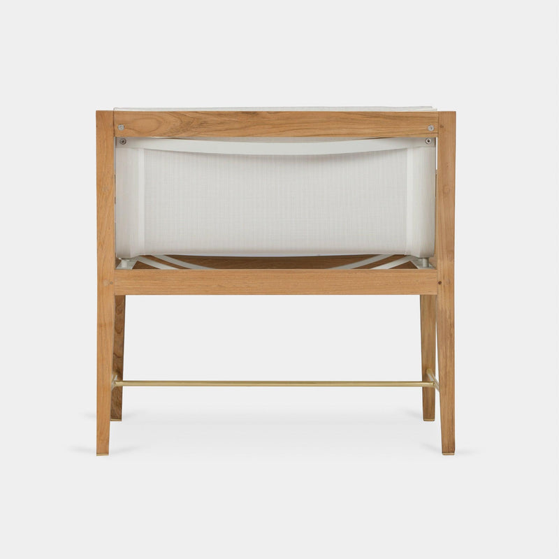 Byron Lounge Chair | Teak Natural, Copacabana Sand, Batyline White