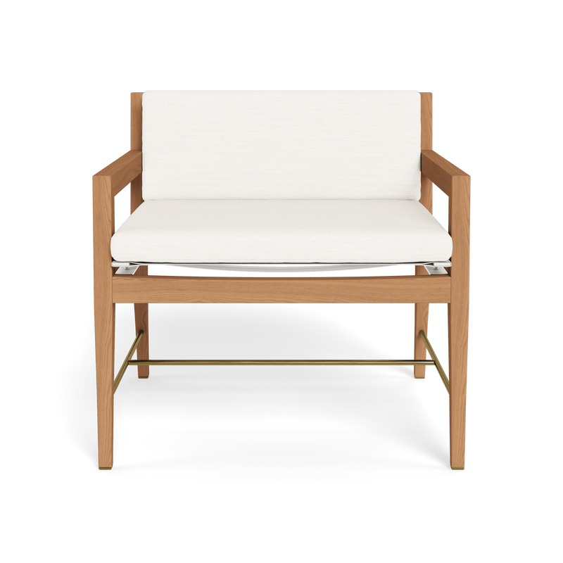 Byron Lounge Chair | Teak Natural, Panama Blanco, Batyline White