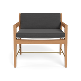 Byron Lounge Chair | Teak Natural, Panama Grafito, Batyline White