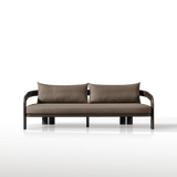 Chloe Aluminum 3 Seat Sofa | Aluminum Bronze, Altona Dew,