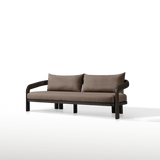 Chloe Aluminum 3 Seat Sofa | Aluminum Bronze, Altona Dew,
