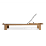 Chloe Mesh Sun Lounge | Teak Natural, Batyline White,