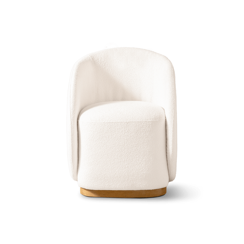 Como Dining Chair | Sealed Teak Natural, Riviera Ivory,