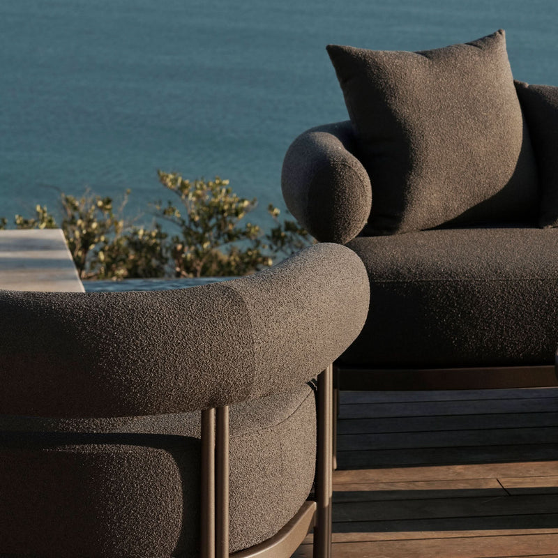 Cove Luxe Lounge Chair | Aluminum Bone, Riviera Ivory,