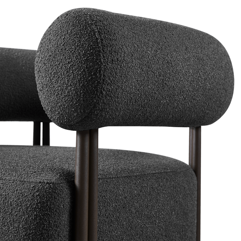 Cove Luxe Swivel Lounge Chair | Aluminum Bronze, Siesta Slate,