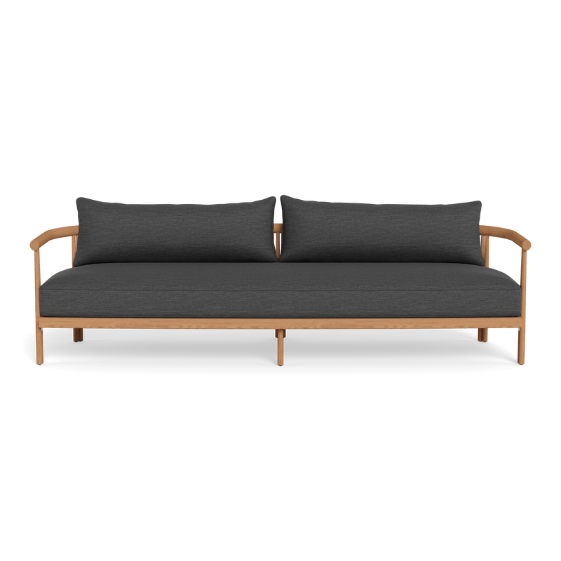 Cove Teak 3 Seat Sofa | Teak Natural, Lisos Grafito,