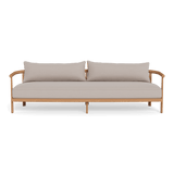 Cove Teak 3 Seat Sofa | Teak Natural, Panama Marble,