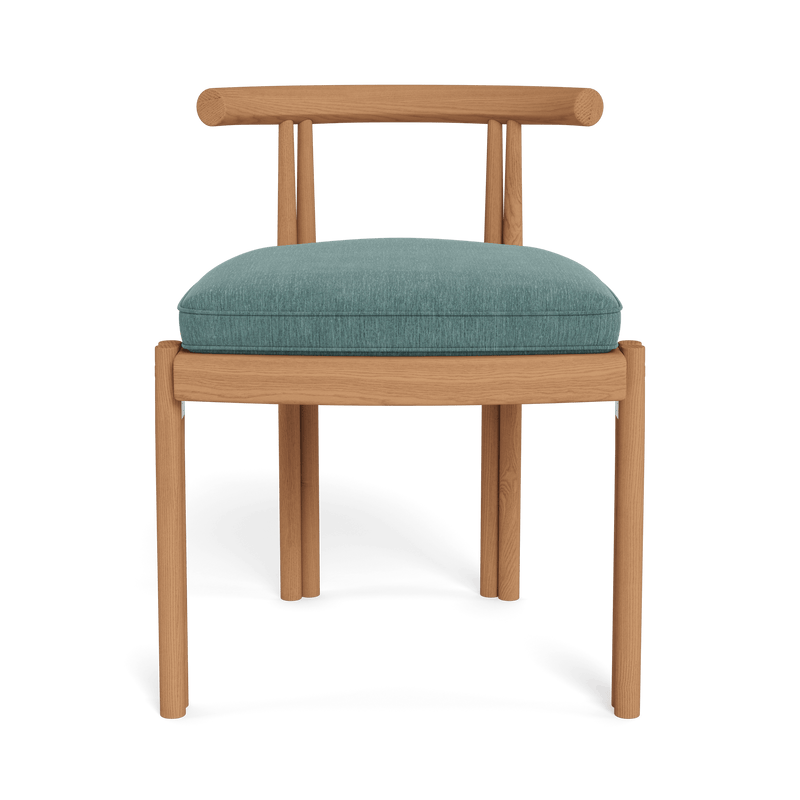 Cove Teak Armless Dining Chair | Teak Natural, Altona Dew,