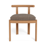 Cove Teak Armless Dining Chair | Teak Natural, Altona Mink,