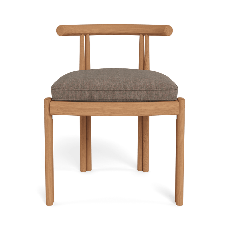 Cove Teak Armless Dining Chair | Teak Natural, Altona Mink,