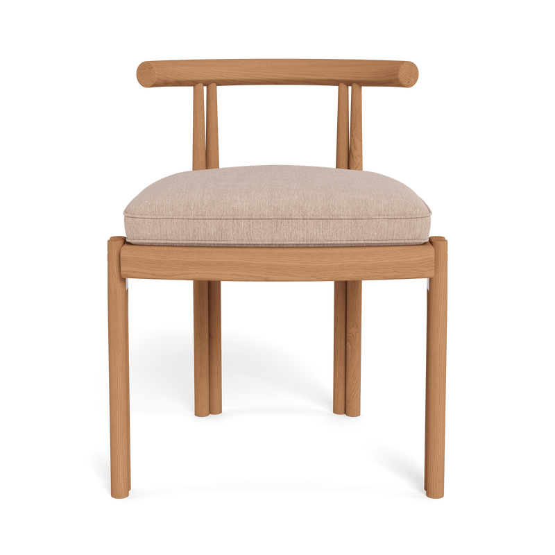 Cove Teak Armless Dining Chair | Teak Natural, Altona Sand,