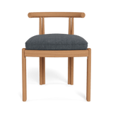 Cove Teak Armless Dining Chair | Teak Natural, Altona Slate,