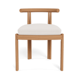 Cove Teak Armless Dining Chair | Teak Natural, Marley Snow,