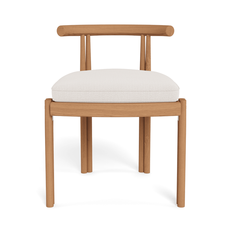 Cove Teak Armless Dining Chair | Teak Natural, Marley Snow,
