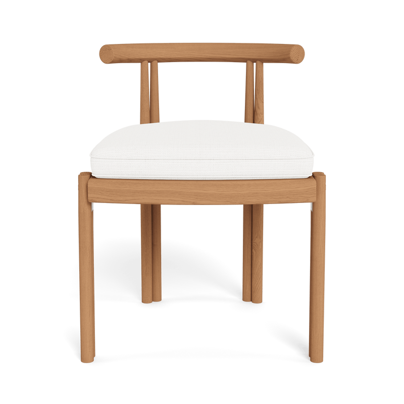Cove Teak Armless Dining Chair | Teak Natural, Monterey Chalk,