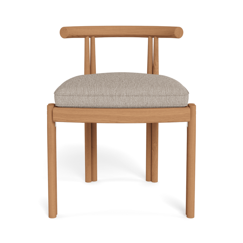 Cove Teak Armless Dining Chair | Teak Natural, Pebble Sand,