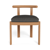 Cove Teak Armless Dining Chair | Teak Natural, Pebble Smoke,