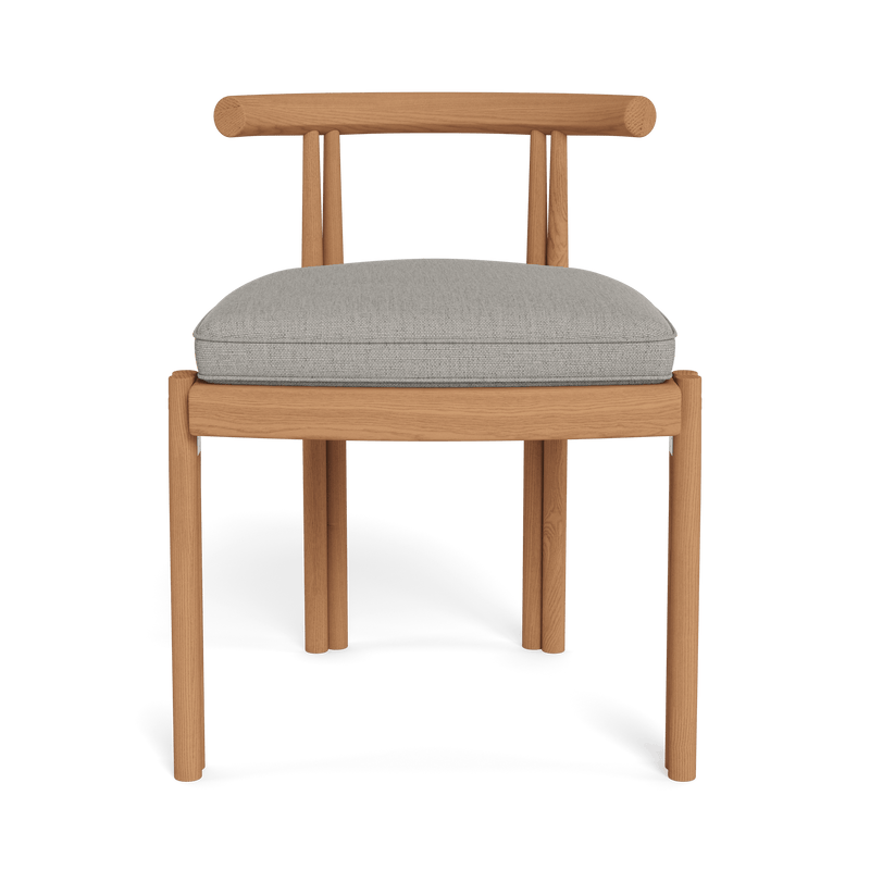 Cove Teak Armless Dining Chair | Teak Natural, Stirling Fog,