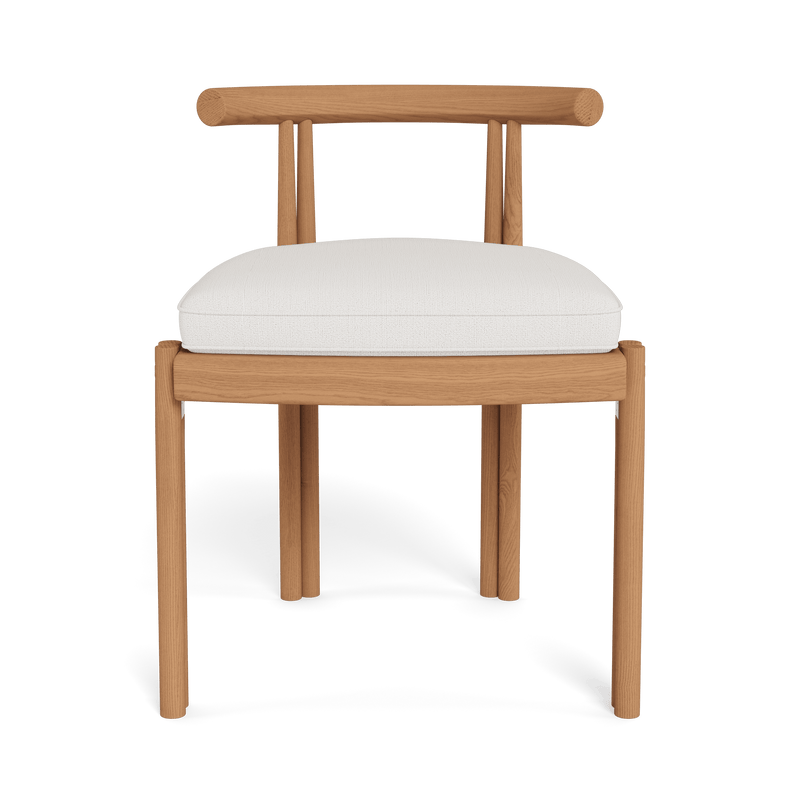 Cove Teak Armless Dining Chair | Teak Natural, Stirling Salt,