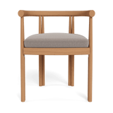 Cove Teak Dining Chair | Teak Natural, Marley Chinchilla,