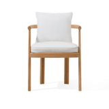 Cove Teak Dining Chair | Teak Natural, Panama Blanco,